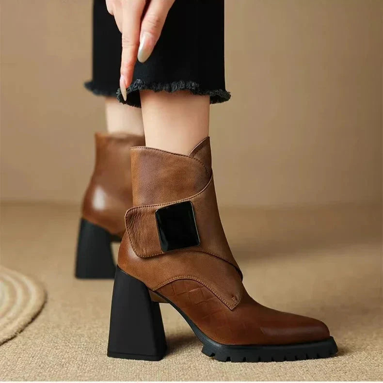 Mens Leather Boots Classic Fit