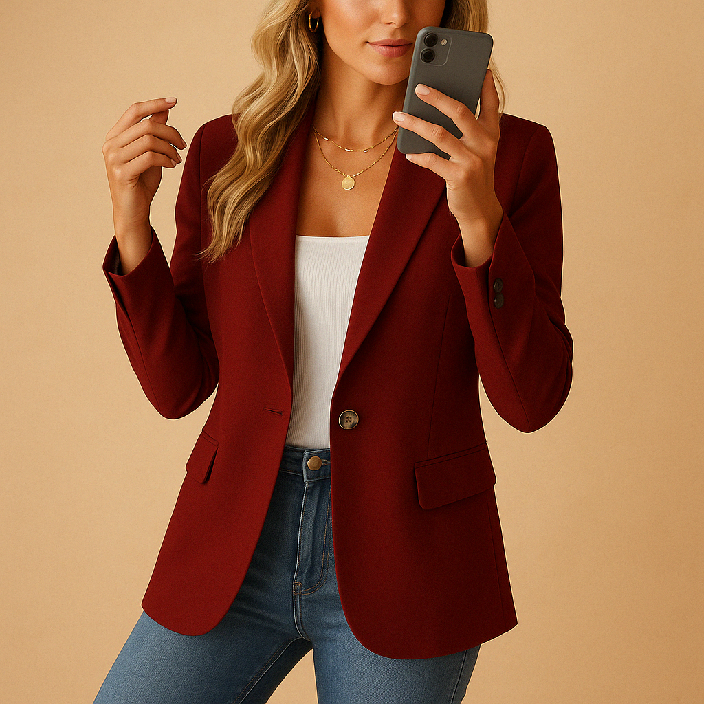 Womens Tailored Blazer Comfortable Fit