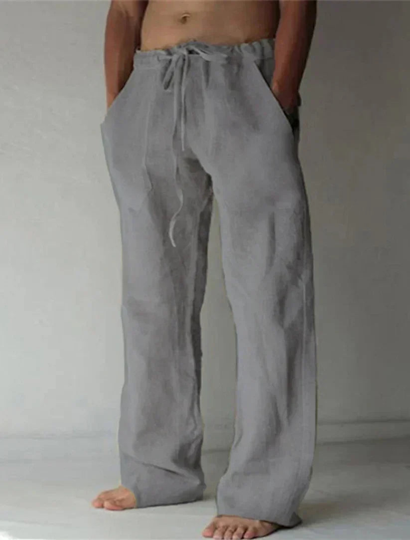 Mens Drawstring Pants Comfortable Loose Fit