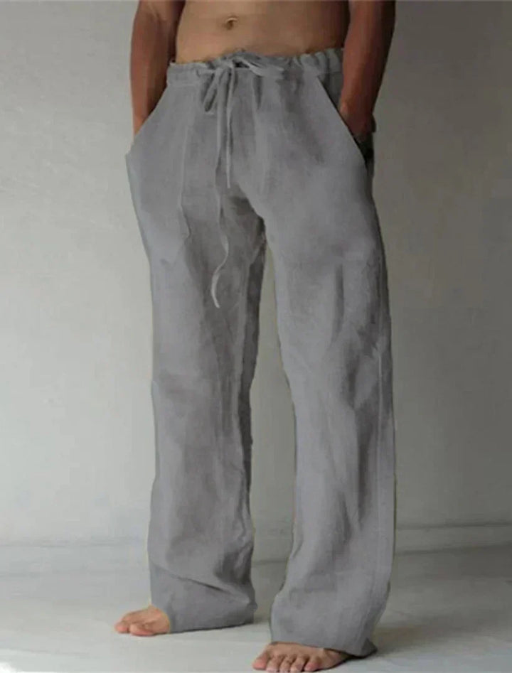 Mens Drawstring Pants Comfortable Loose Fit
