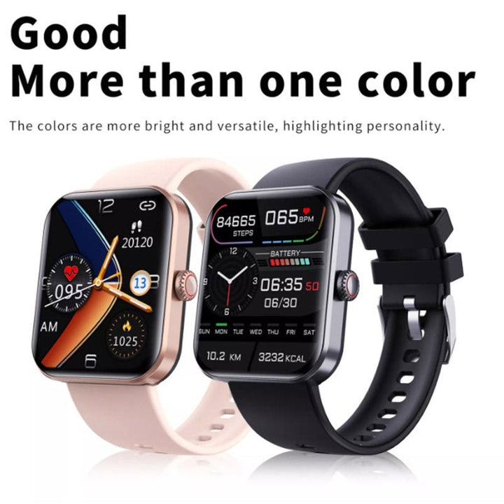 Unisex Smartwatch with Blood Sugar Monitoring and Health Tracking