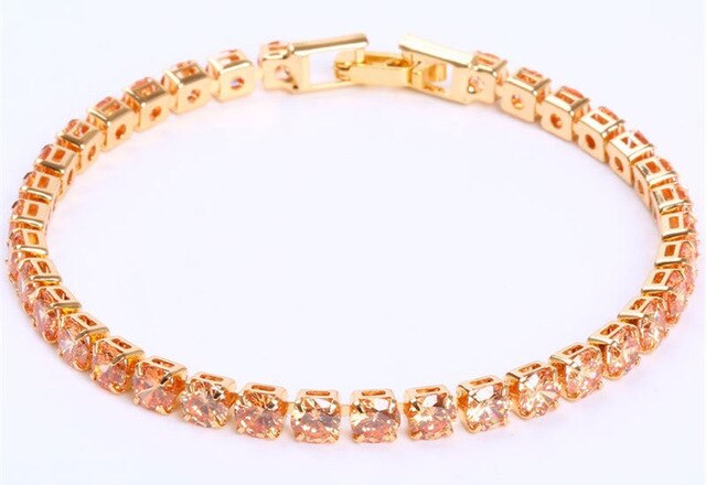 Womens Tennis Bracelet with Zirconia Sparkling Chain