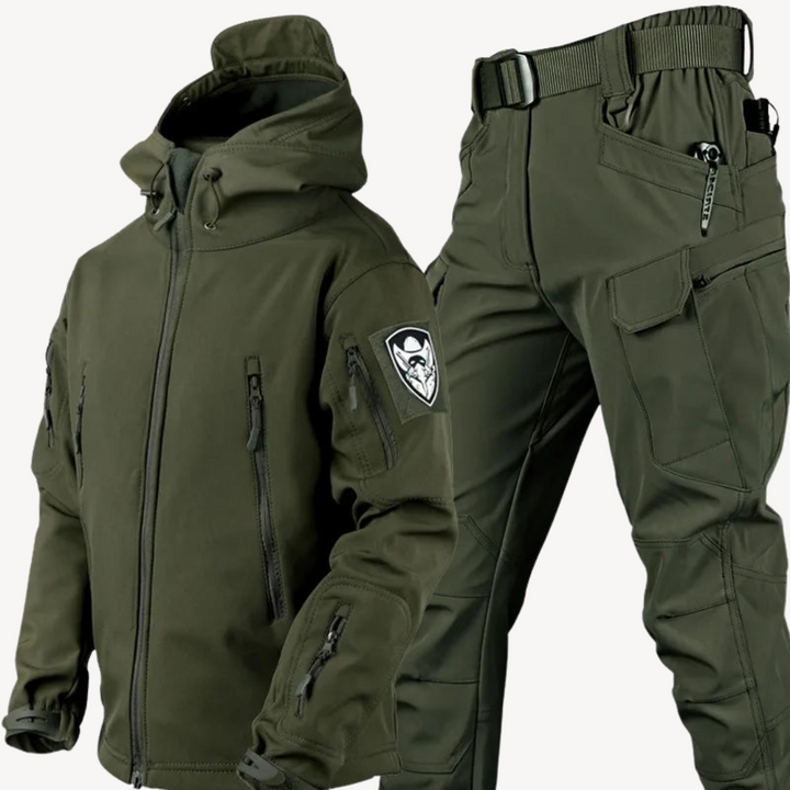 Mens Tactical Softshell Jacket and Pants Set