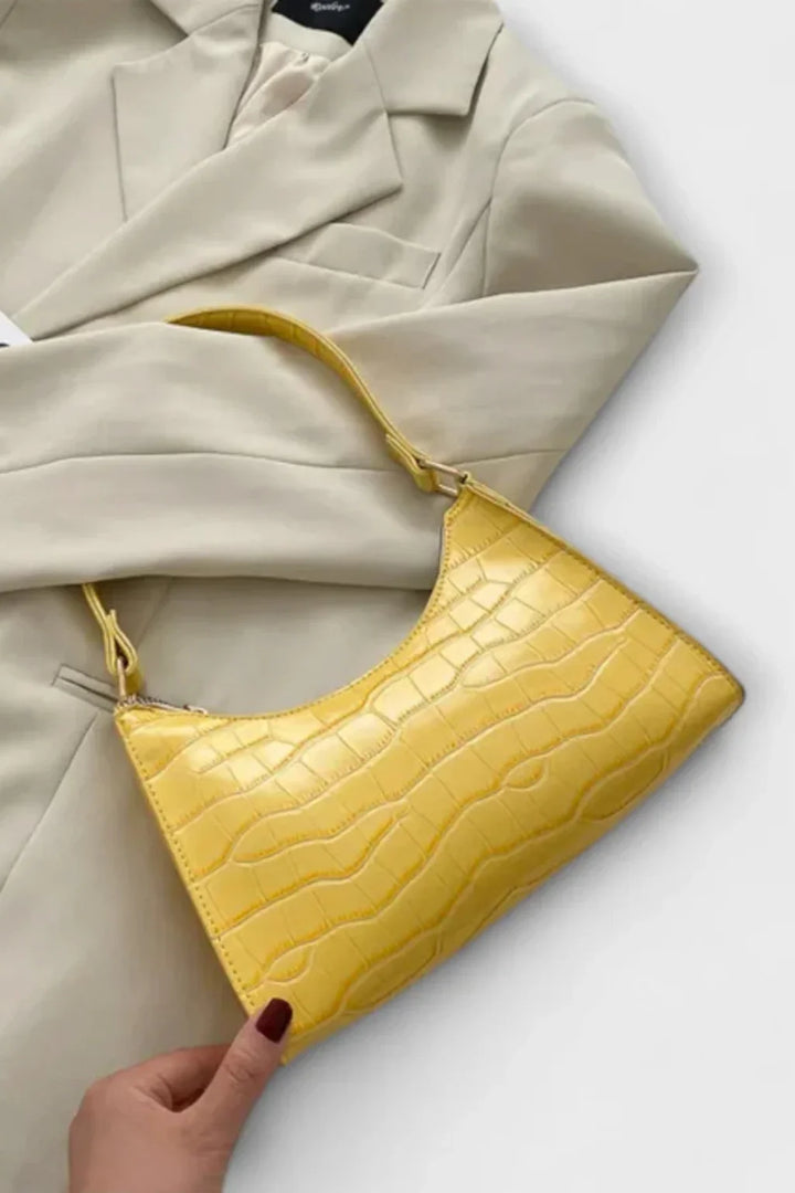 Womens Shoulder Bag Textured Embossed Pattern