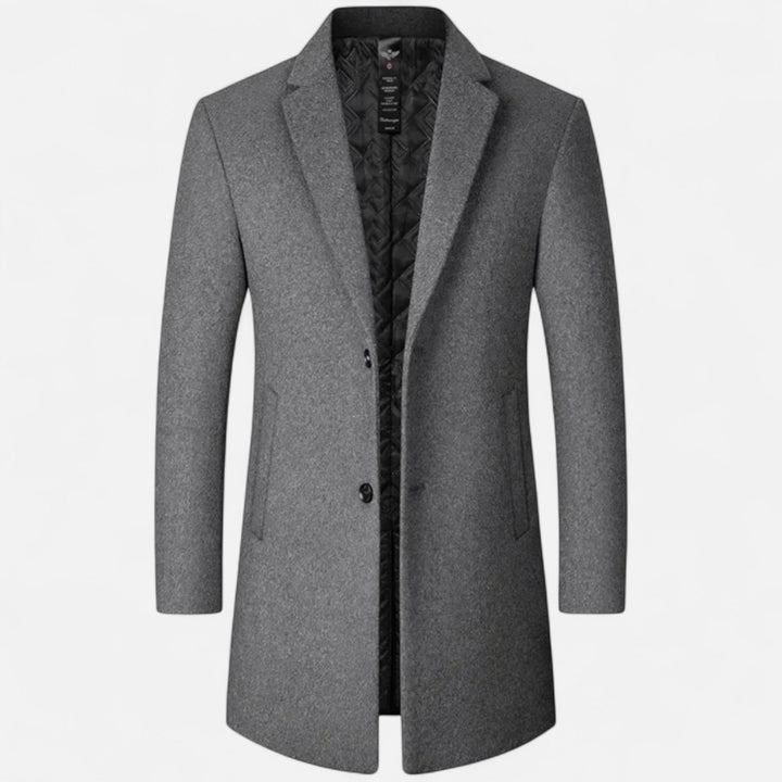 Mens Wool Overcoat Classic Tailored Fit - BritishMode