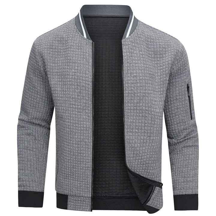 Mens Bomber Jacket Padded Zipper Closure