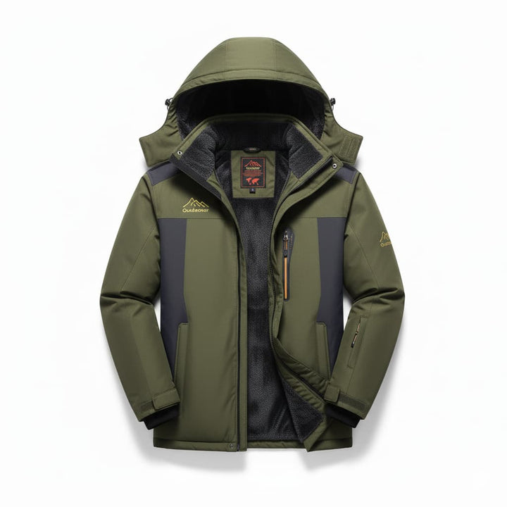 Mens Fleece Jacket Waterproof Outdoor Fit - BritishMode
