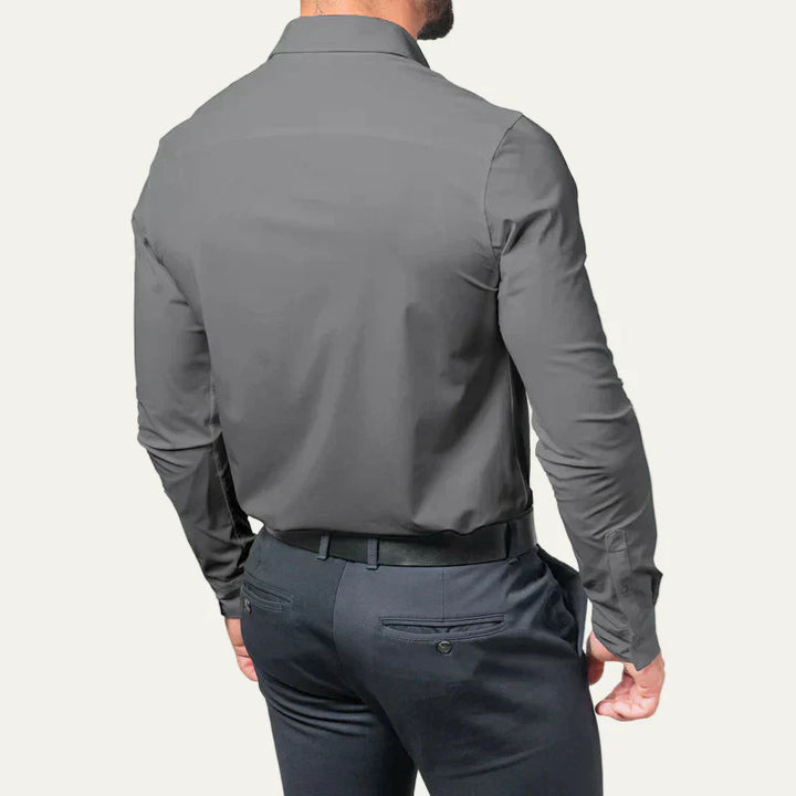 Mens Dress Shirt Wrinkle- Slim Fit