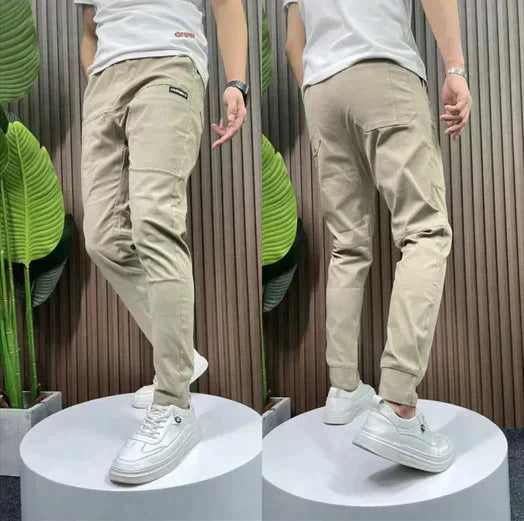 Mens Cargo Trousers Cotton Comfortable Fit