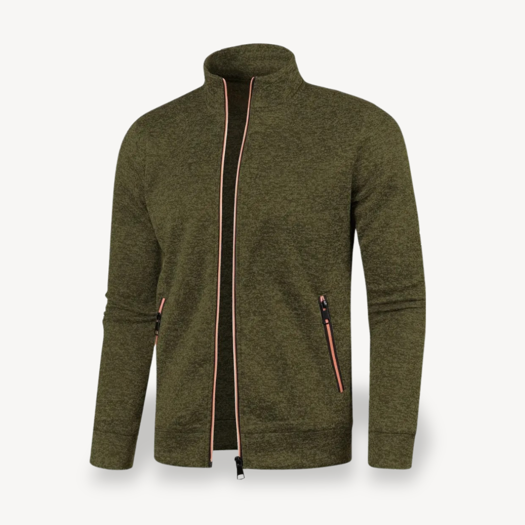 Mens Track Jacket with Zipper Front