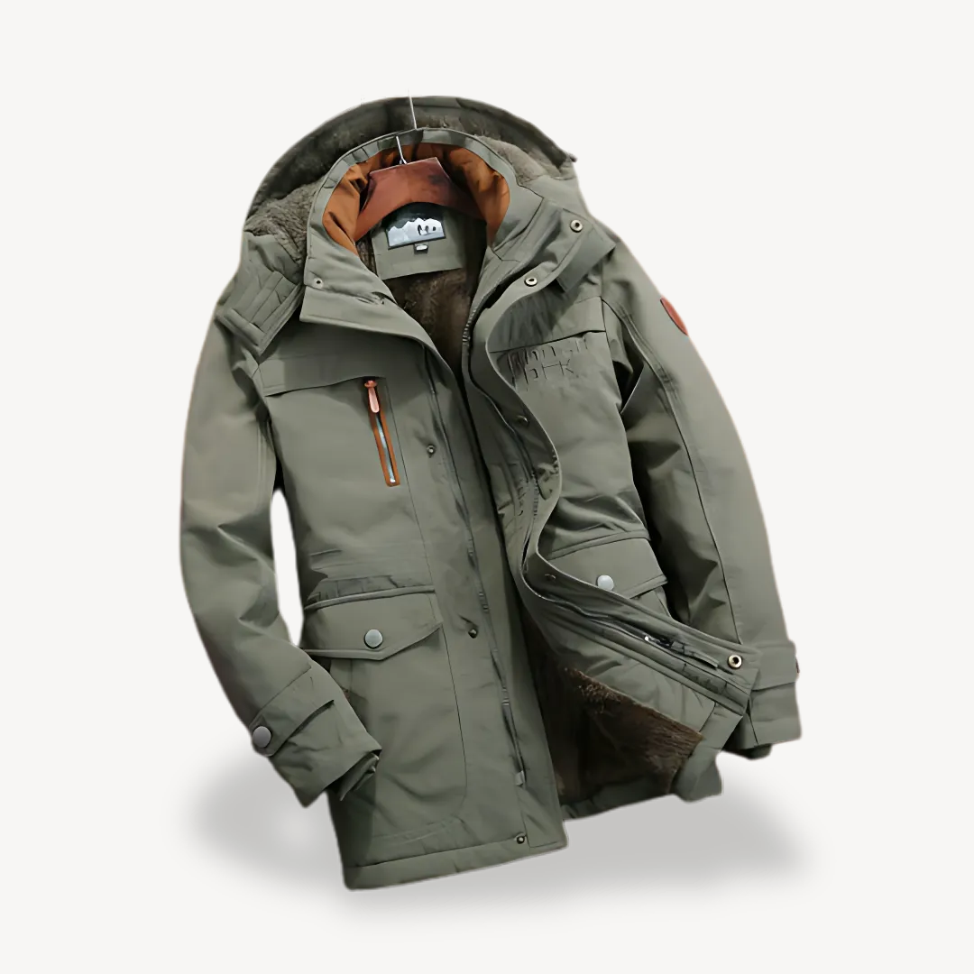 Unisex Winter Parka Jacket with Fleece Lining