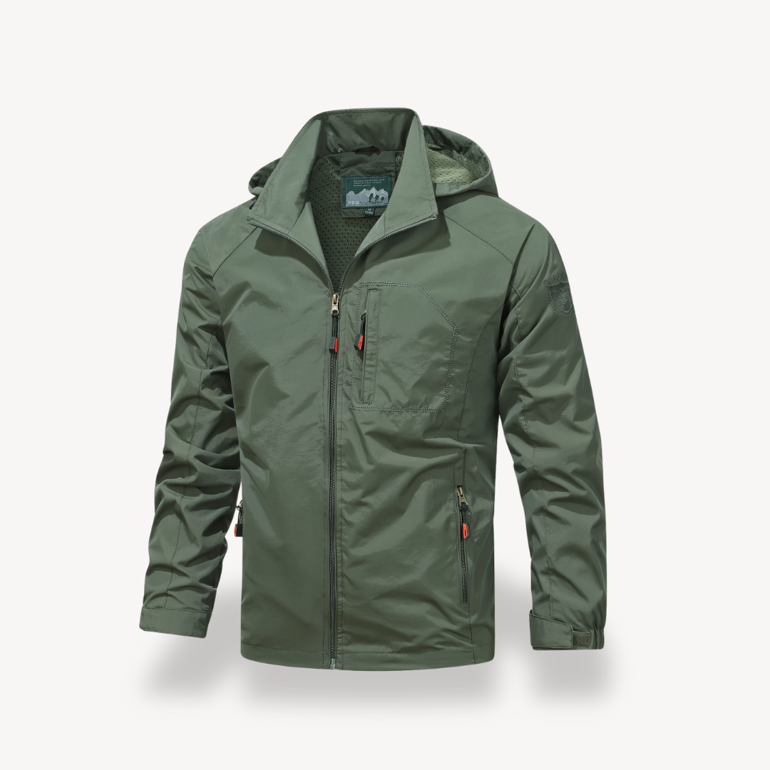 Mens Casual Jacket Polyester Zip Front