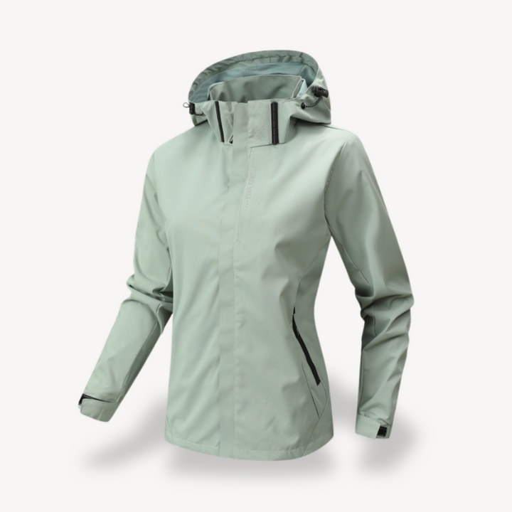 Womens Hiking Jacket Water-Resistant Windbreaker Fit