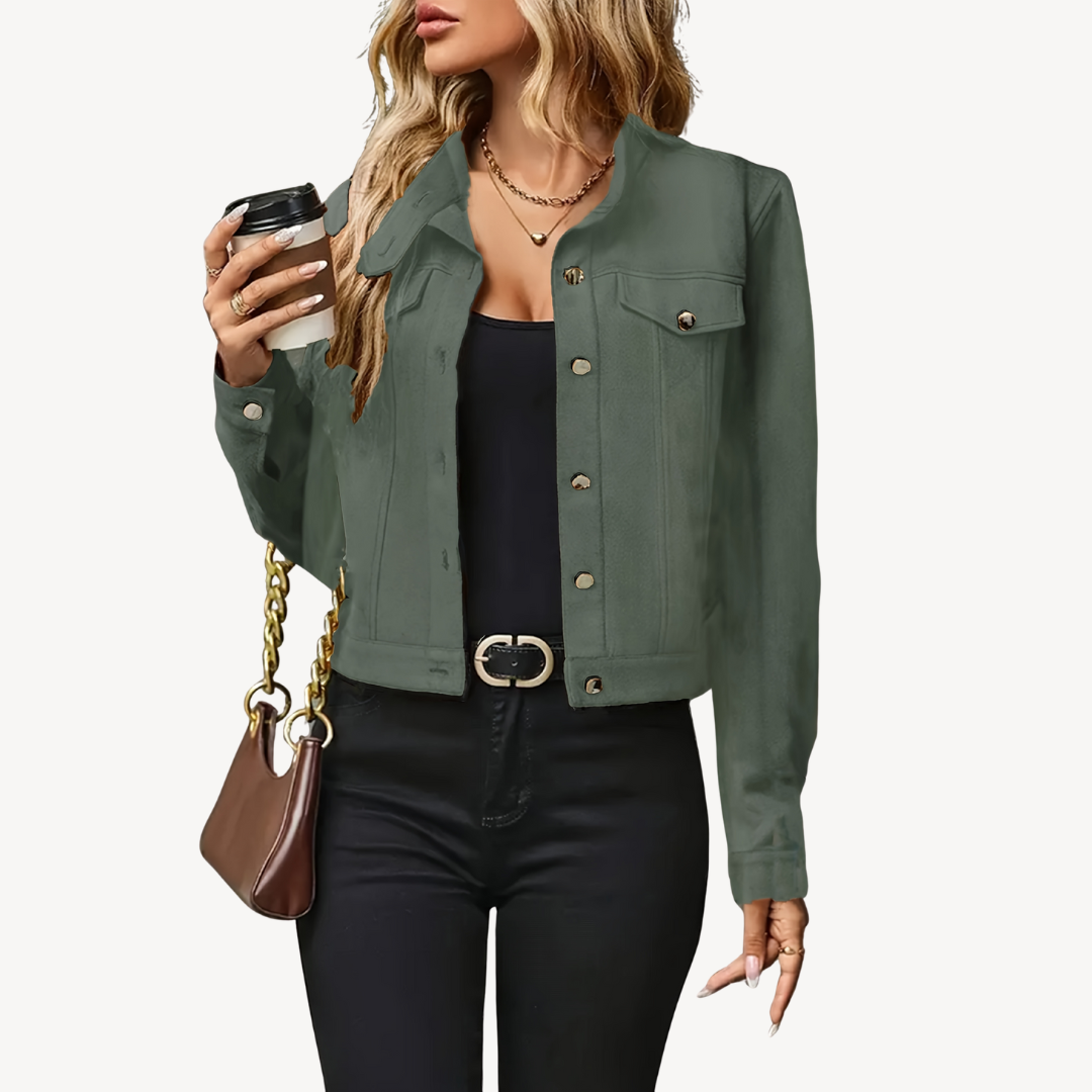 Womens Denim Jacket Classic Fit - BritishMode