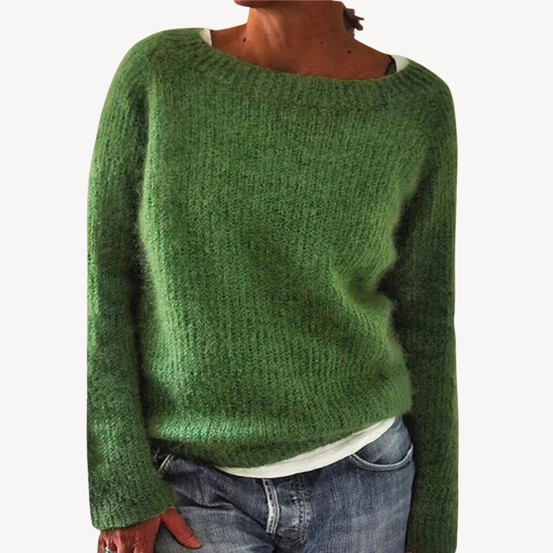 Womens Knit Sweater Cozy Fit
