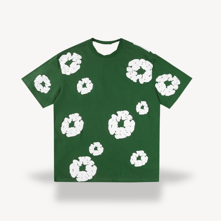 Unisex T-Shirt with Popcorn Print Casual Fit