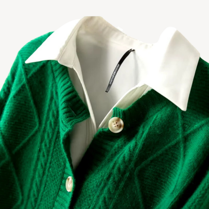 Womens Knit Cardigan Button-Front Regular Fit