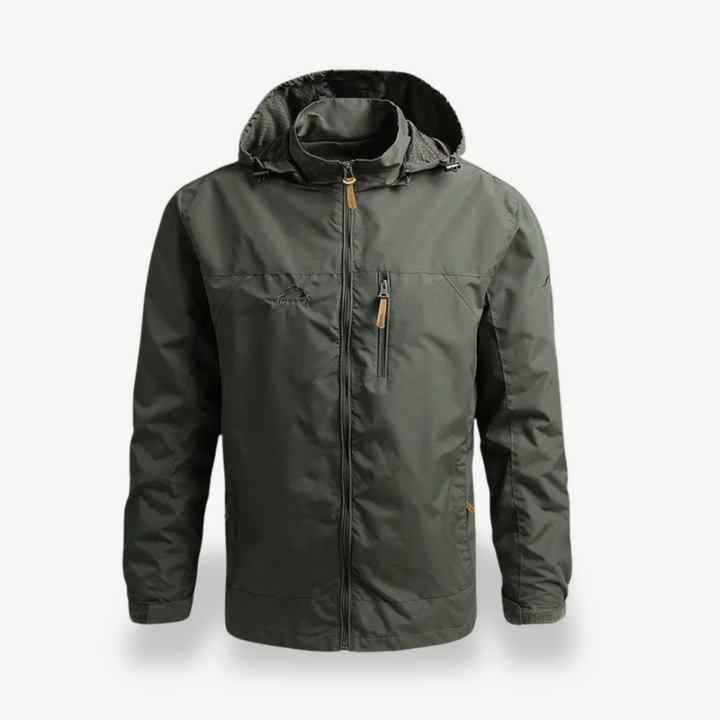 Mens Waterproof Raincoat Jacket with Hood