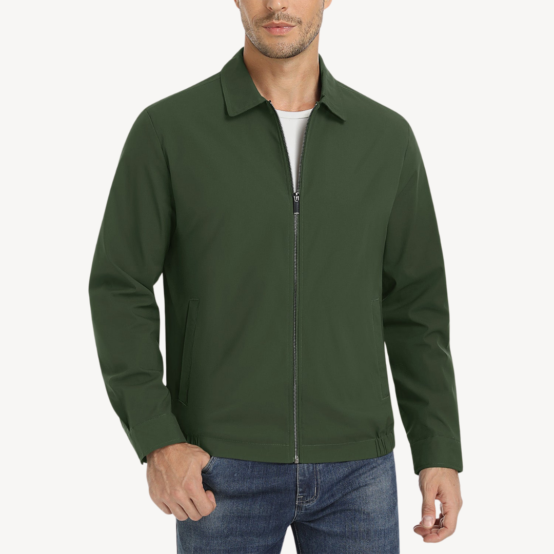 Mens Bomber Jacket Full Zip with Pockets - BritishMode