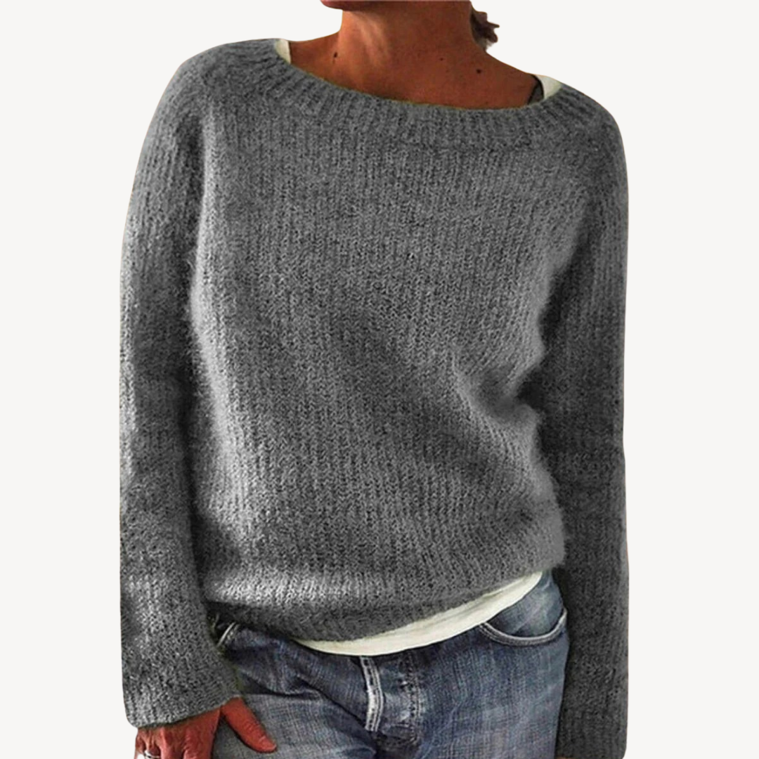 Womens Knit Sweater Cozy Fit