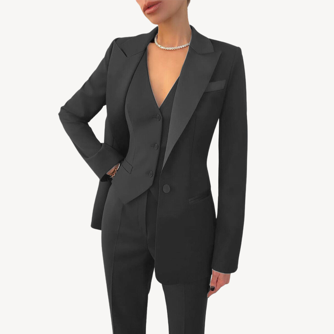 Womens Slim Fit Suit Set Tailored Formal