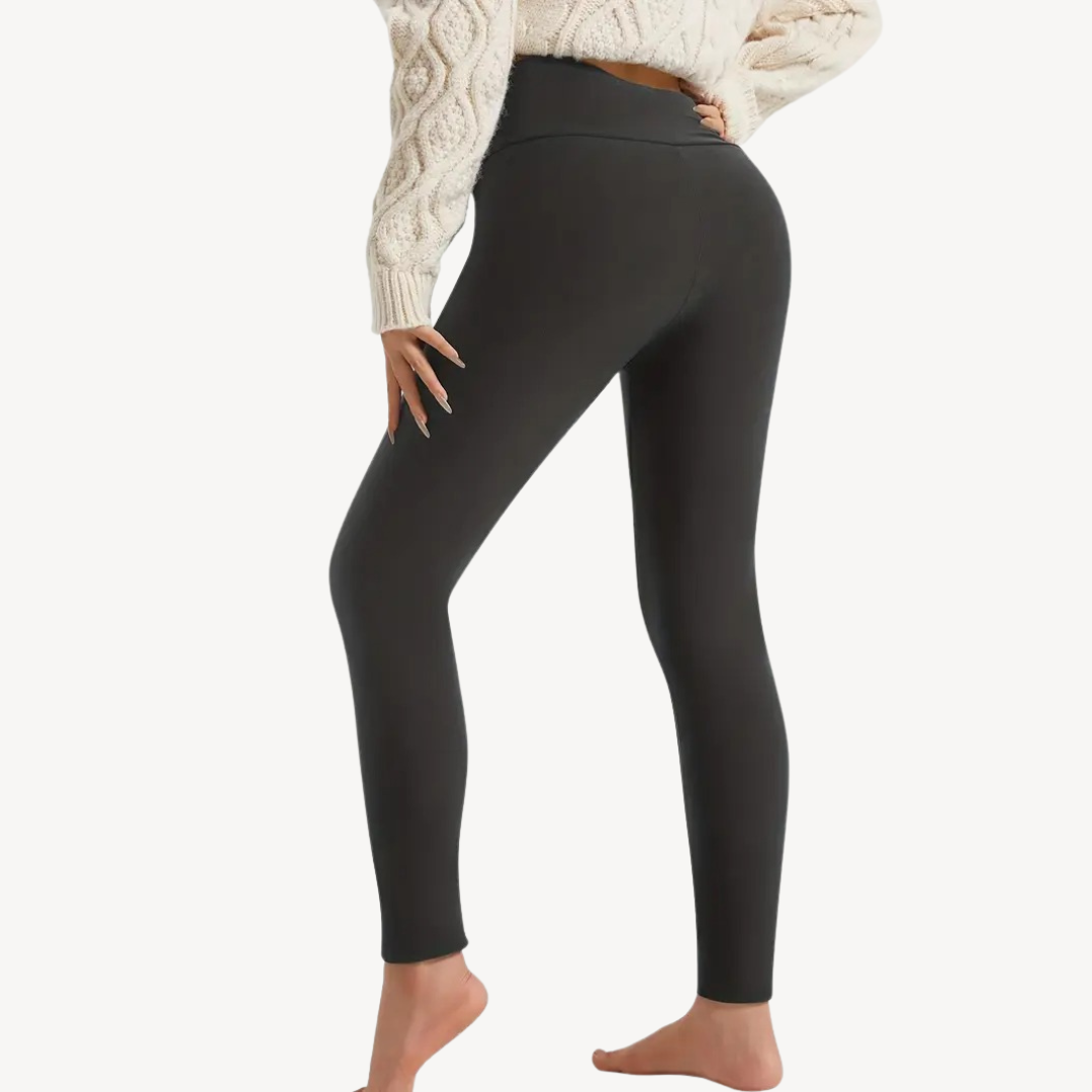 Womens Leggings with Fleece Lining Slim Fit
