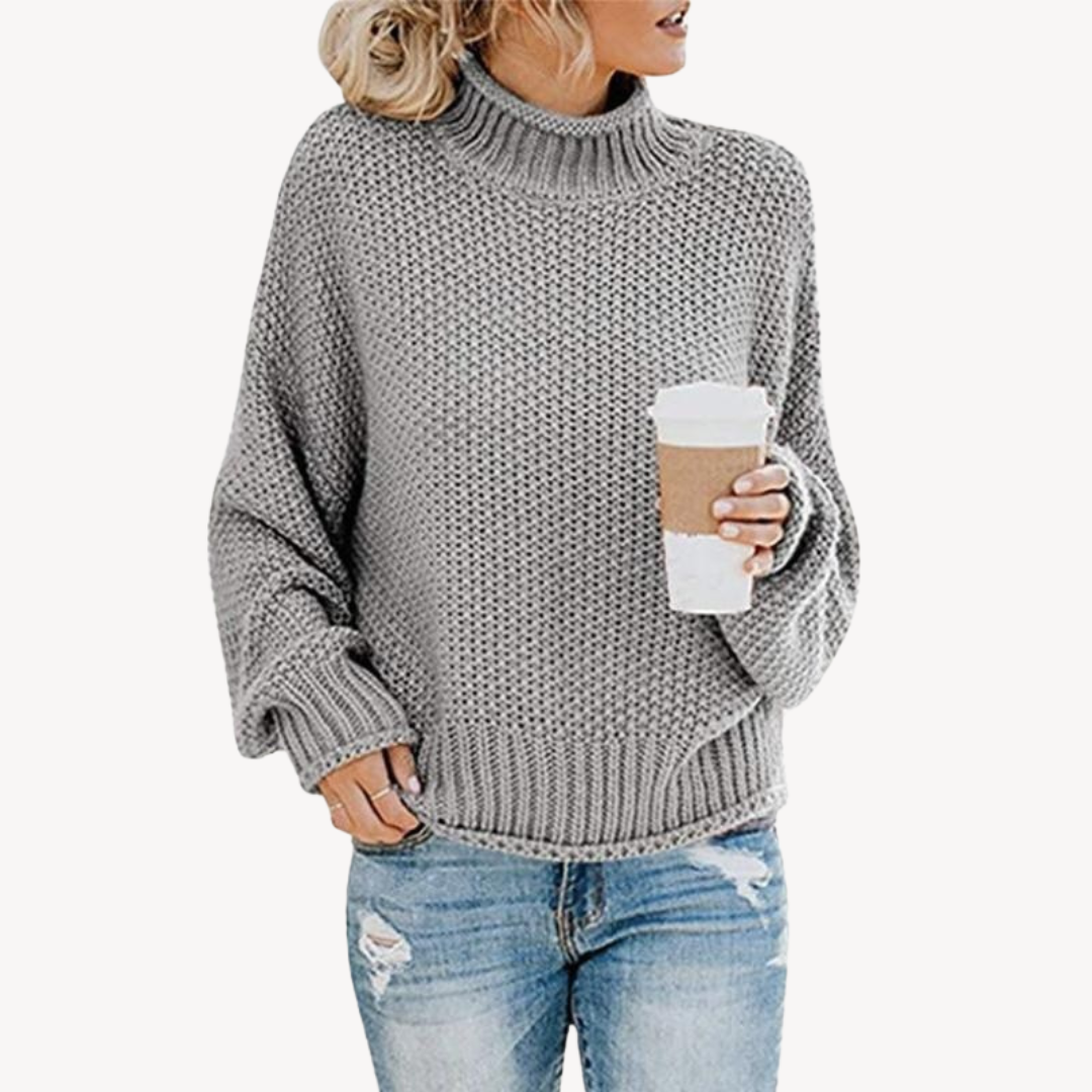 Womens Knit Pullover Sweater Relaxed Fit