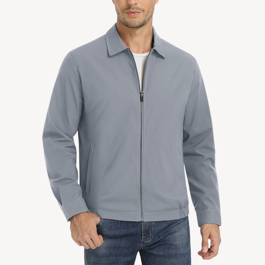 Mens Bomber Jacket Full Zip with Pockets