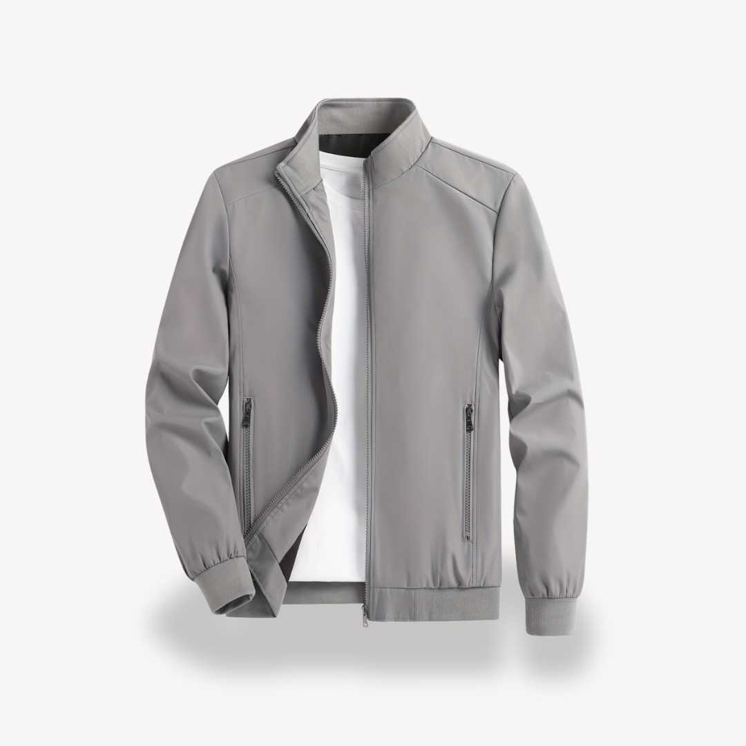 Mens Polyester Zip Jacket Casual Outerwear