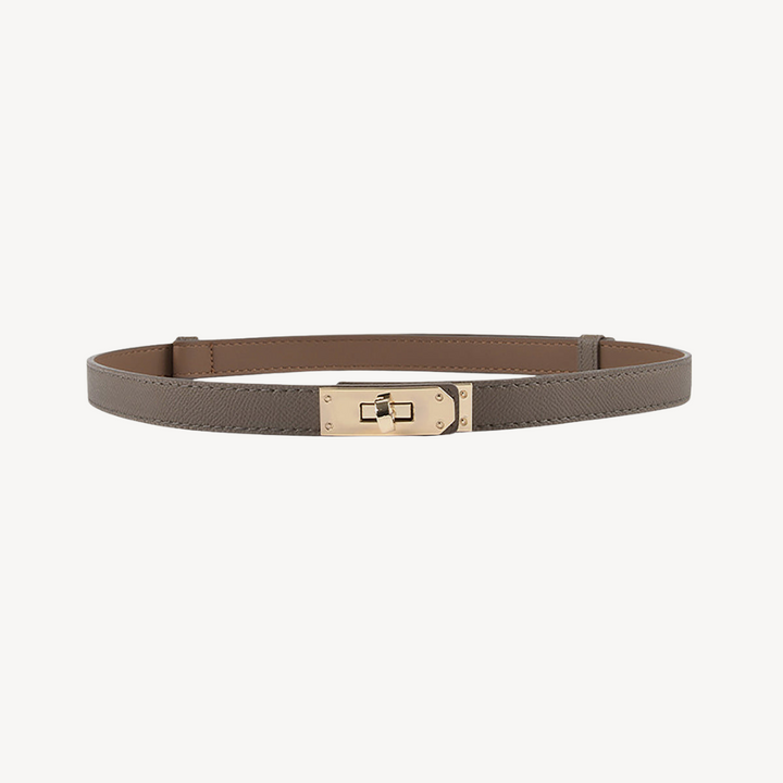 Womens Faux Leather Belt with Buckle Classic Fit