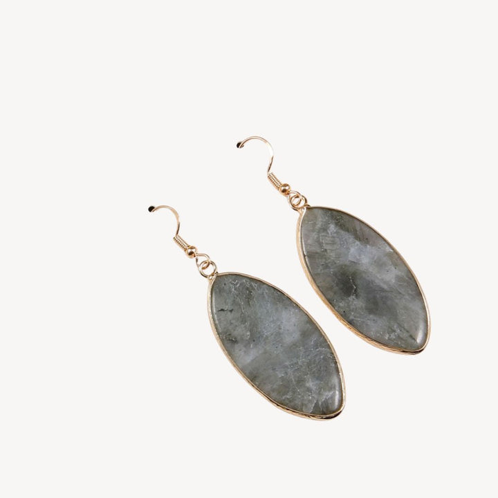 Womens Drop Earrings with Gemstone