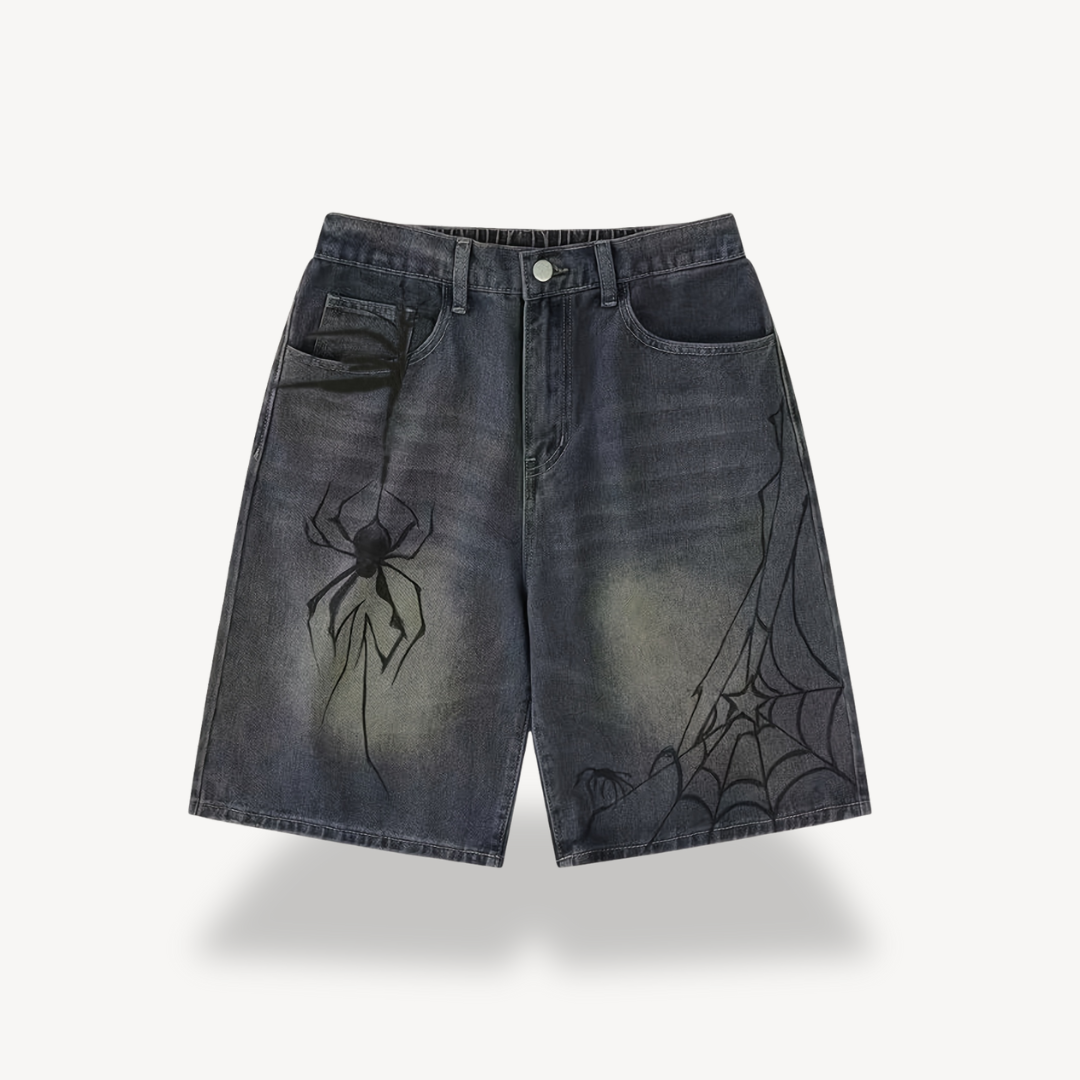 Womens Denim Shorts Cotton Streetwear Relaxed Fit