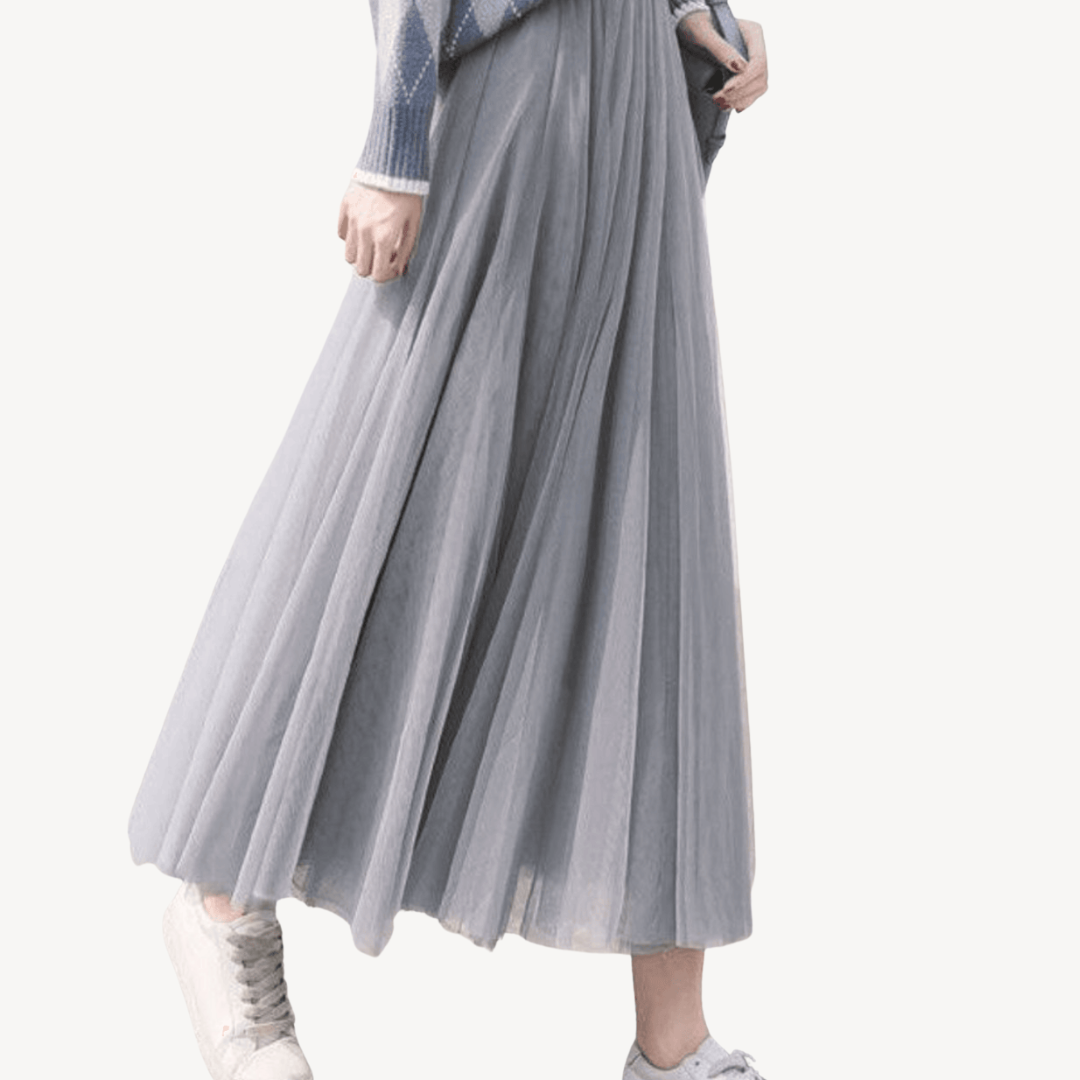 Womens Maxi Skirt Tulle Layered Flowy