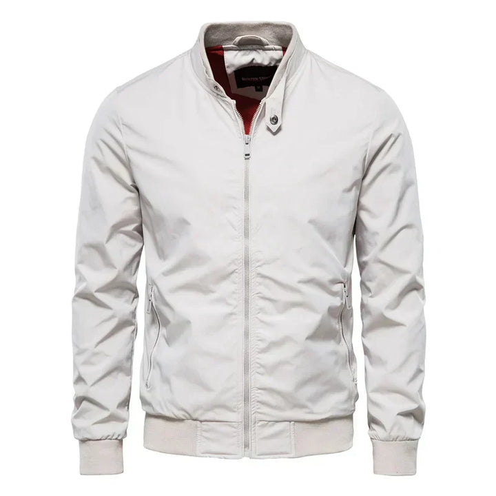 Mens Bomber Jacket Lightweight Sporty Elegant Fit