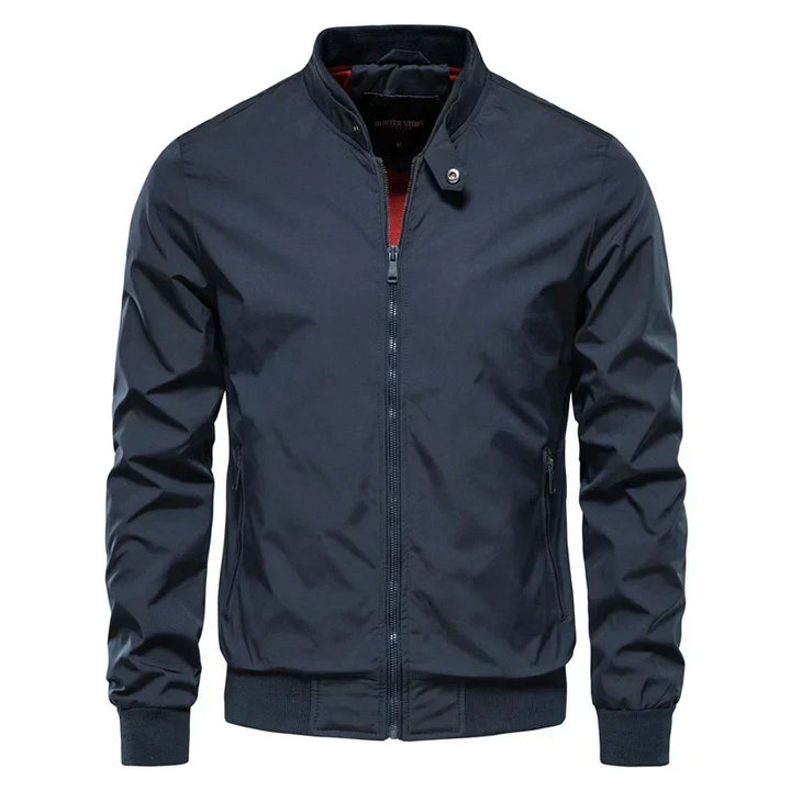 Mens Bomber Jacket Lightweight Sporty Elegant Fit