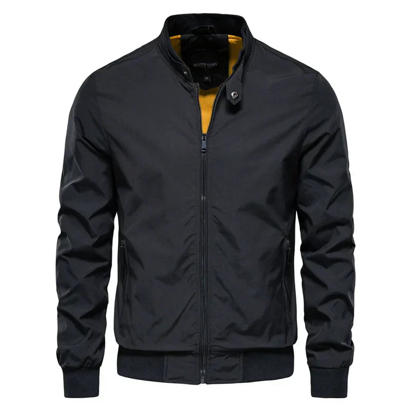 Mens Bomber Jacket Lightweight Sporty Elegant Fit - BritishMode