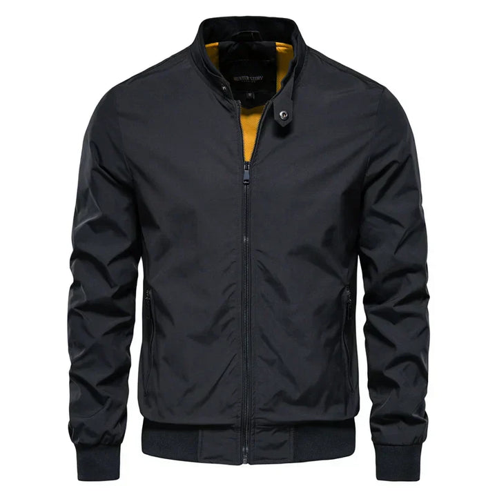 Mens Bomber Jacket Lightweight Sporty Elegant Fit - BritishMode