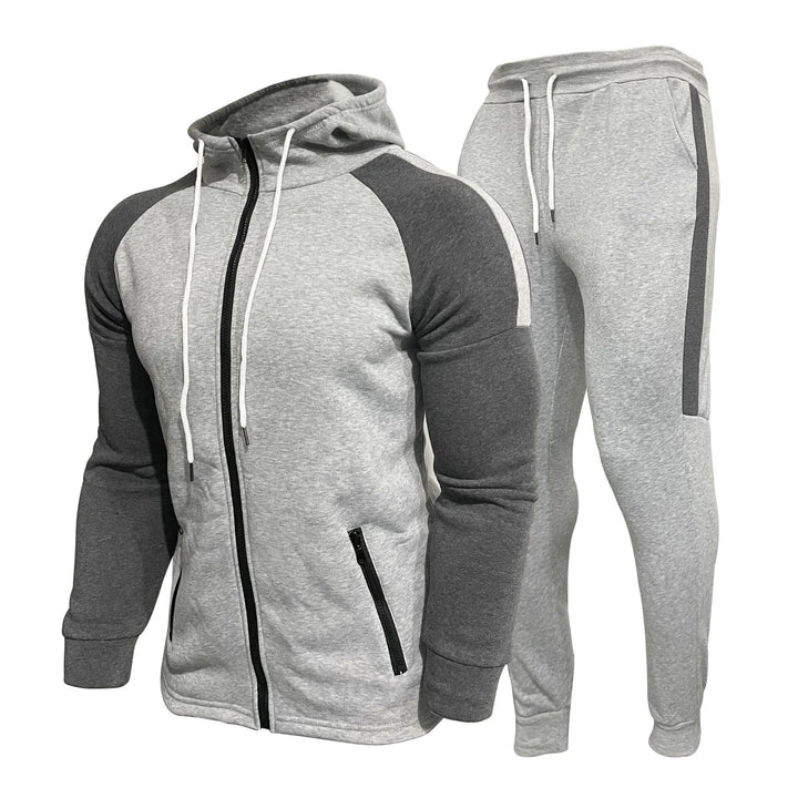 Mens Tracksuit Zipper Jacket and Pants Set