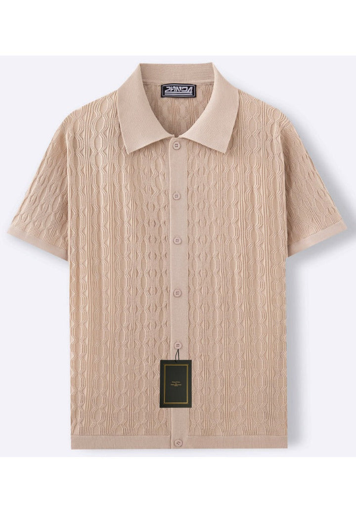 Mens Short Sleeve Knit Shirt Classic Fit - BritishMode
