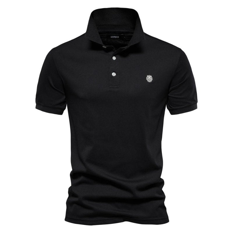 Mens Polo Shirt Breathable Casual Short Sleeve - BritishMode