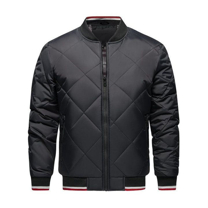 Mens Quilted Bomber Jacket Padded Fit - BritishMode