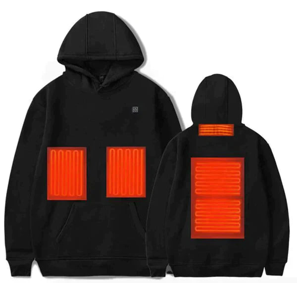 Unisex Heated Hoodie with ThermaFabric - BritishMode