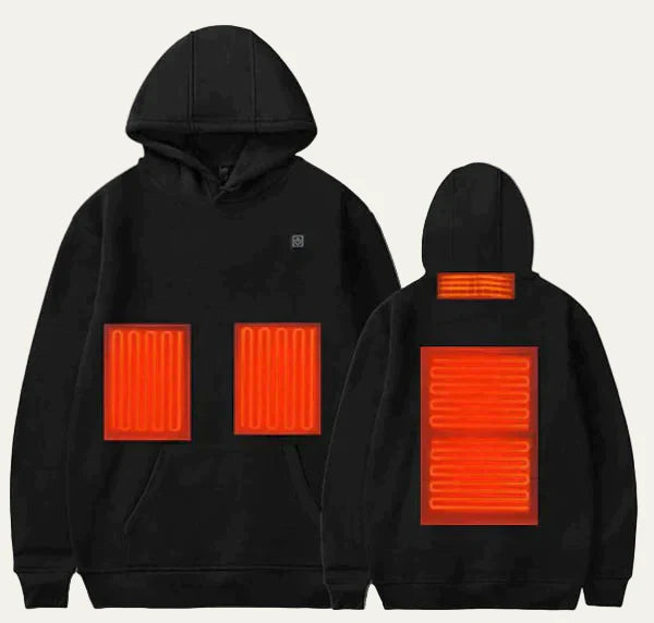 Unisex Heated Hoodie with Warming Panels - BritishMode