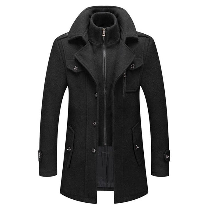 Mens Wool Coat Classic Fit
