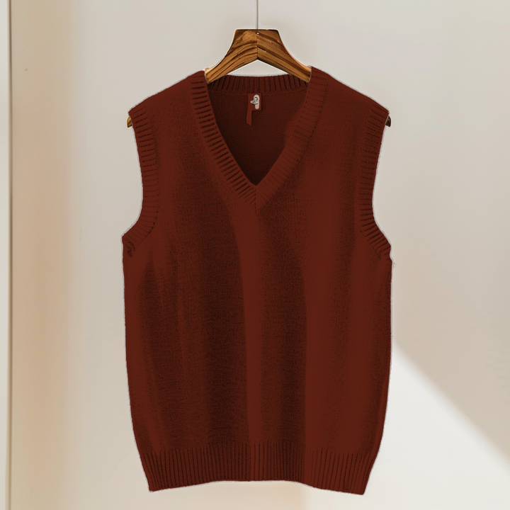 Mens Sleeveless Vest Classic V-Neck Style