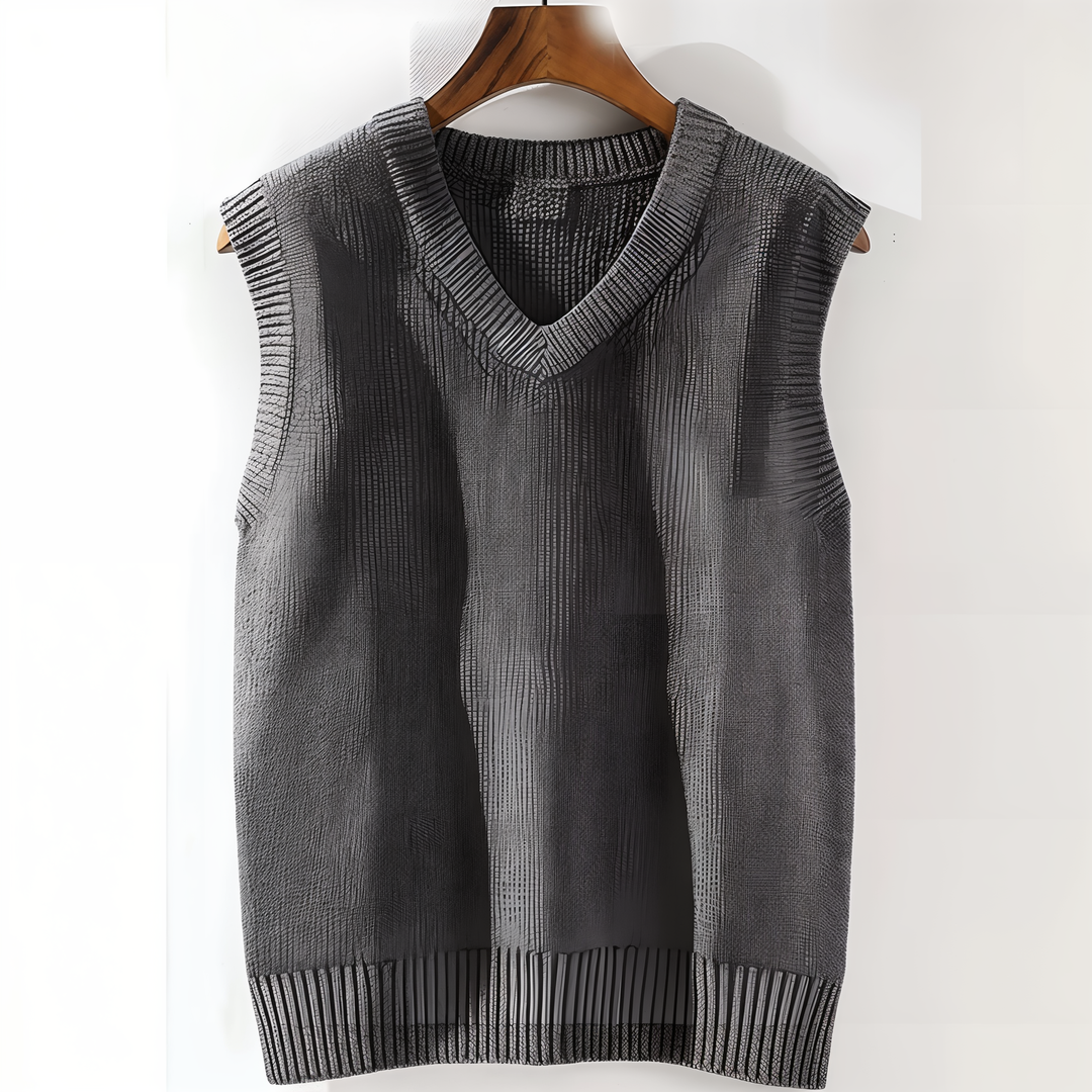 Mens Sleeveless Vest Classic V-Neck Style