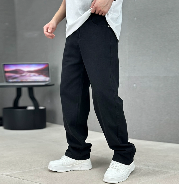 Mens Jeans Classic Fit Straight Cut
