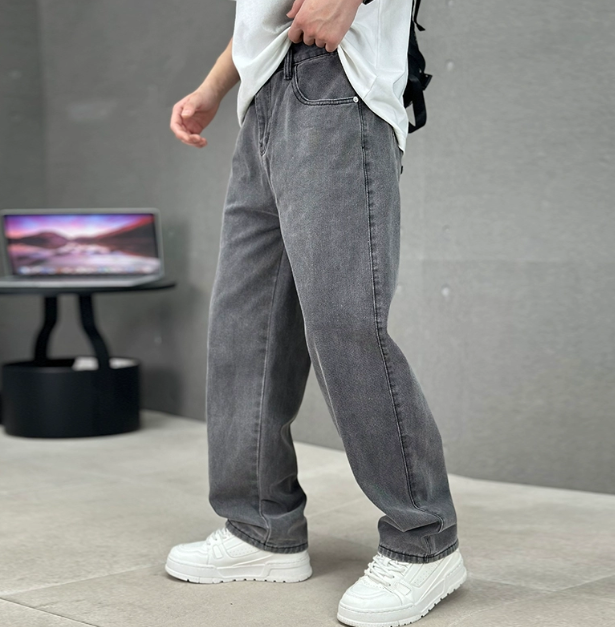 Mens Jeans Classic Fit Straight Cut - BritishMode