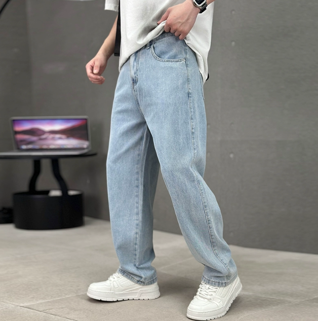 Mens Jeans Classic Fit Straight Cut