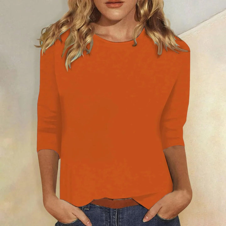 Womens Casual Top Crew Neck Short Sleeve